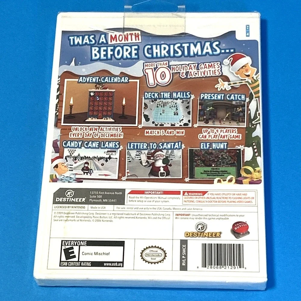 We Wish You a Merry Christmas Nintendo Wii Game New Sealed Destineer Holiday